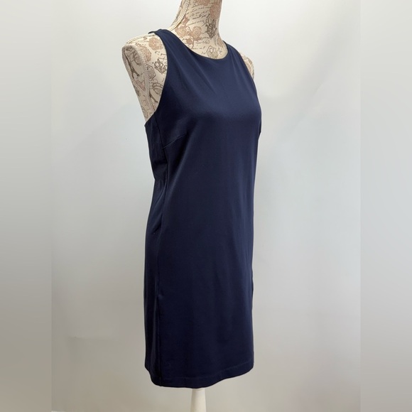 CYNTHIA ROWLEY  Blue Halter Sheath Mini Dress size L - Picture 7 of 12